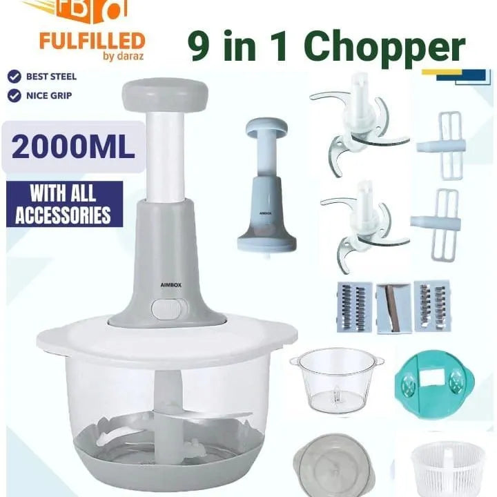 Chopper Food Processor, 2000 ML Cup Food Processor,