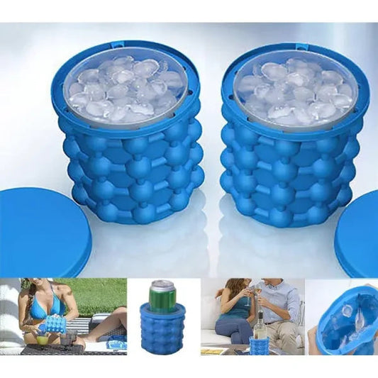 Magic Ice Cube Maker Silicon Bucket