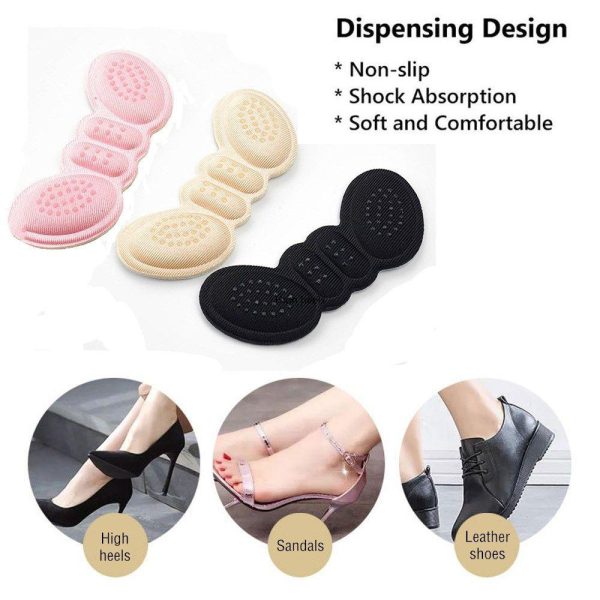 Pack of 6 Women Insoles For Shoes ( Random Color )